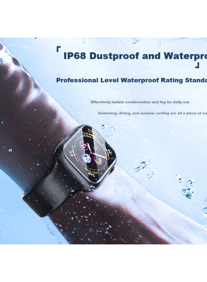 WITGOER Witgoer【ip68 Waterproof】apple Watch Protective Case Film Integrated Apple Watch S10 Set Tempered Steel Se Full Package 9 8 7 Iwatch Iphone Ultra2 - Image 3