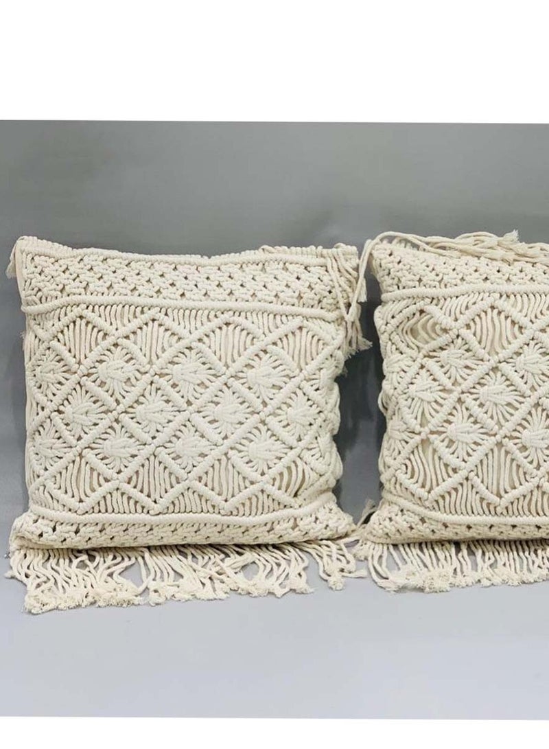 Bohemian Fringe Throw Pillows for Sofa, Bed, Farmhouse, Chair, Dining Room, Patio, Outdoor, Car - Image 1