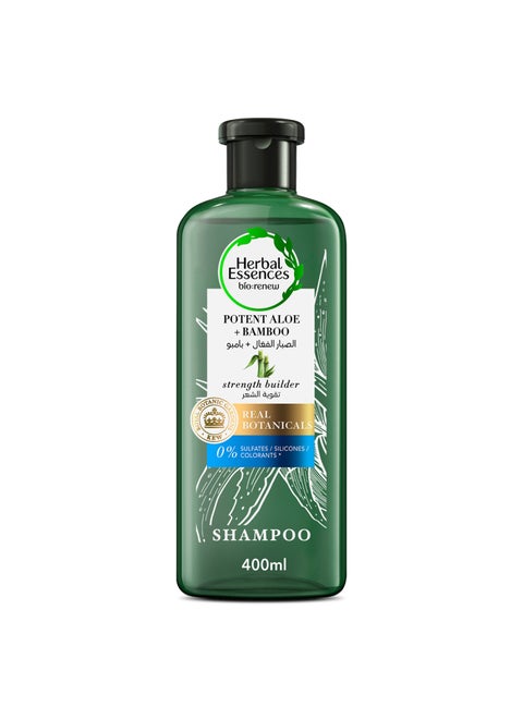 Sulfate Free Potent Aloe Vera With Bamboo Natural Shampoo For Dry Hair 400ml