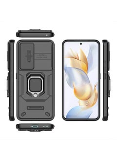X-level Honor 90 Case Cover with Slide Camera Cover & Ring Holder, Kickstand Shell Back Cover Scratch-Resistant Shock-Absorbing Protector Accessories Kickstand Stand Magnetic Car Ring Holder Protection  - Image 5