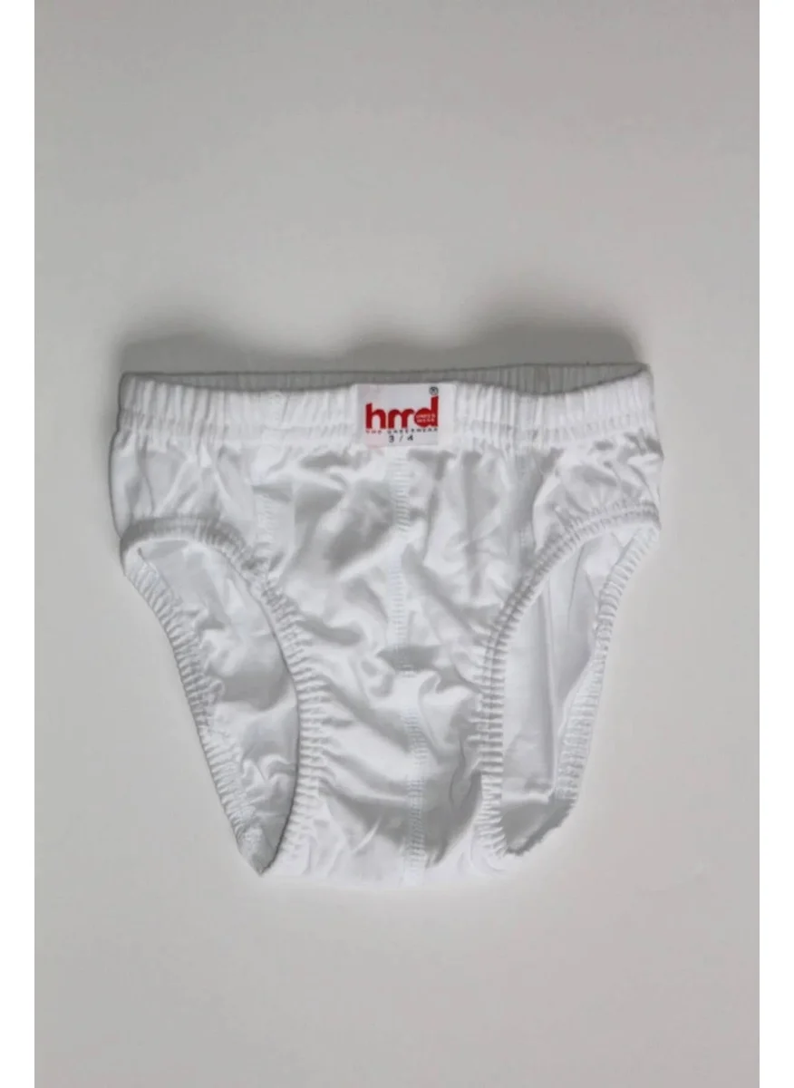 HMD 208X6 Boy's 6-Piece Cotton Briefs-White