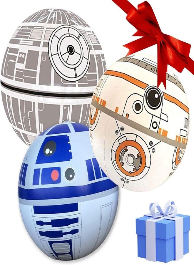 NINOSTAR Large Play Balls Set of 3 - Fun Indoor and Outdoor Gift, Size 14 Inches - Can Use for Play/Room Decor/Party Decor/Pool Inflatable Water Toys - Image 1