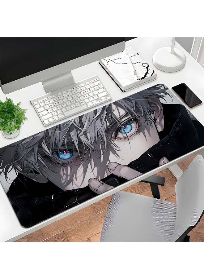 Beauenty Large Anime Gaming Mouse Pad - Thick, Non-Slip Rubber Base, Easy to Clean, Precise Edges, Rectangular Desk Mat for Gamers and Office Use, Office Desk Mat（800*300*3mm） - Image 5
