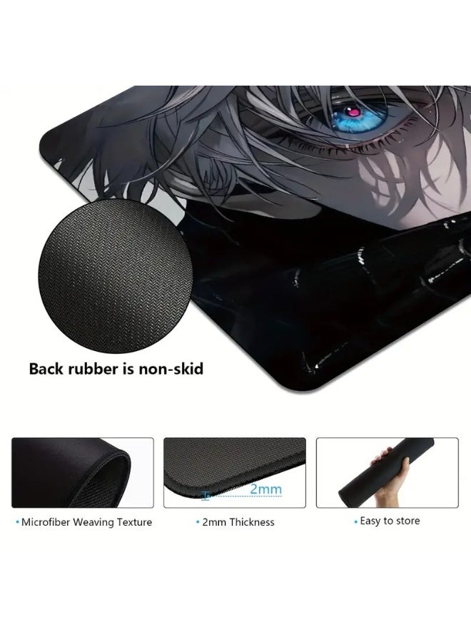 Beauenty Large Anime Gaming Mouse Pad - Thick, Non-Slip Rubber Base, Easy to Clean, Precise Edges, Rectangular Desk Mat for Gamers and Office Use, Office Desk Mat（800*300*3mm） - Image 3