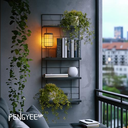 PENGYEE 3 Packs Fake Hanging Plants with White Pots, 13" Artificial Hanging Plants for Wall Decor, Fake Plants Mandala Vine Indoor/Outdoor for Home Bathroom Bedroom Kitchen Office Room Decor - Image 2