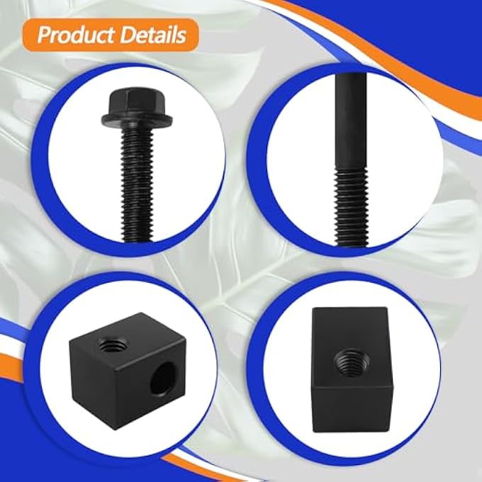 KMBNTU Alternator Pump Pulley Adjuster Kit Fit for Hyundai Elantra Accent Tiburon Kia Rio Rio5 Spectra Spectra5 2000-2008 Replace 37463-33000 37462-22000 37471-24000 - Image 4