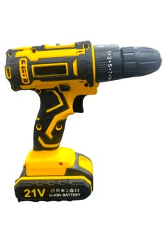 Toy Box 21V Cordless Drill with 2 Batteries, Yellow  - Image 3