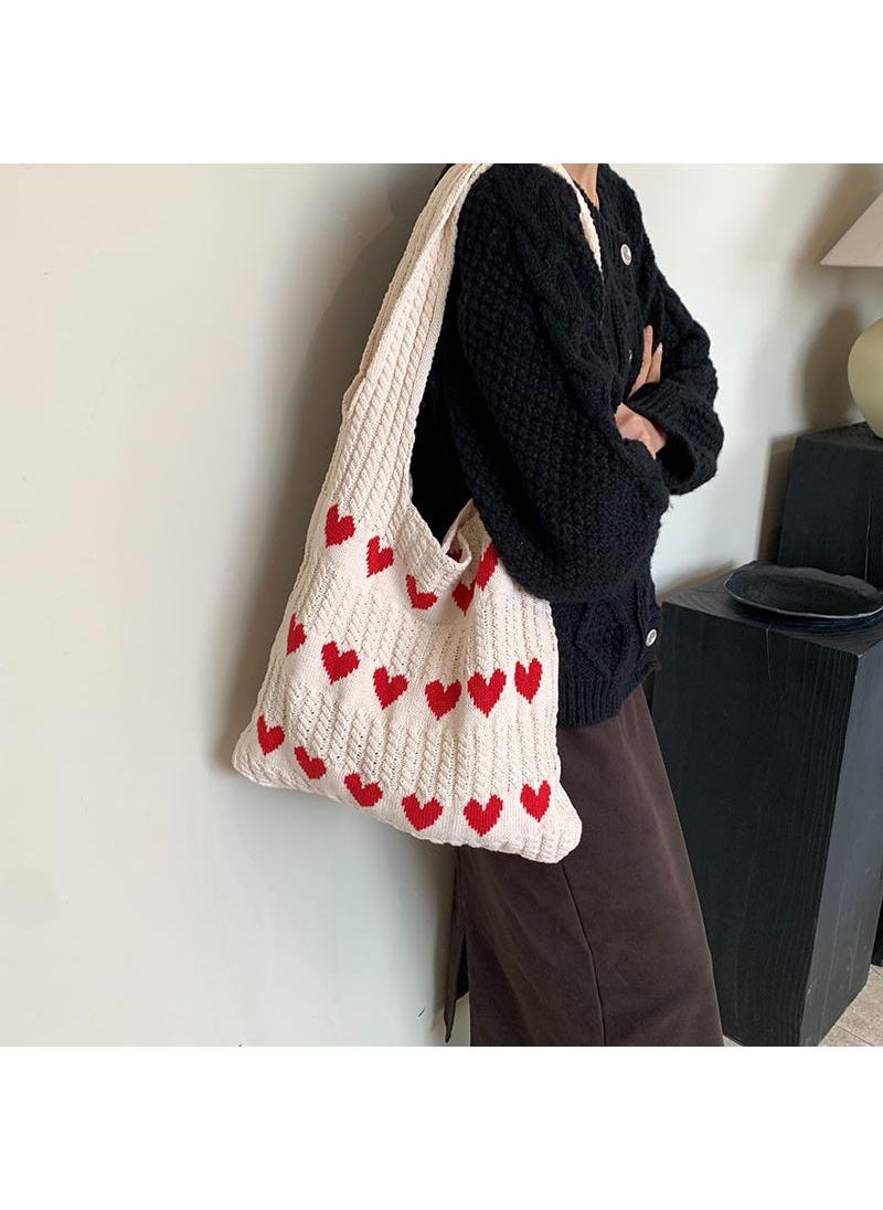 Y&D - Simple Fashion Knitted Shoulder Bag - Image 1