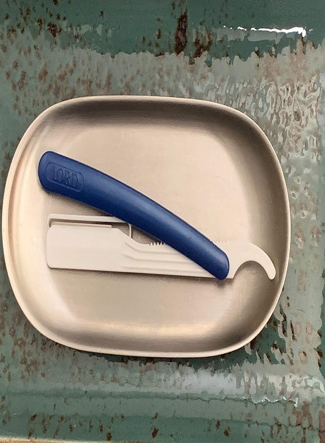 Lord 50 شفرة حلاقة قابلة للتصرف للرجال، أداة تشكيل اللحية بشفرة مستقيمة، شفرات حلاقة لتشكيل اللحية للرجال مغلفة بشكل فردي - Image 5