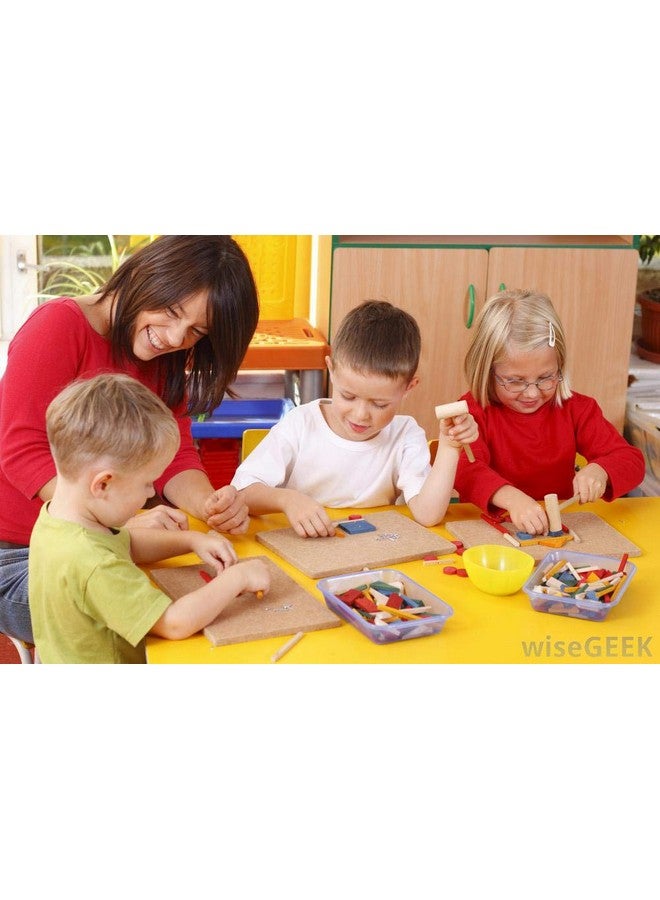 MGTECH 18 Pcs Mini Wooden Hammers Toy for Kids, Natural Wood Breakable Heart Hammers for Chocolate - Image 5