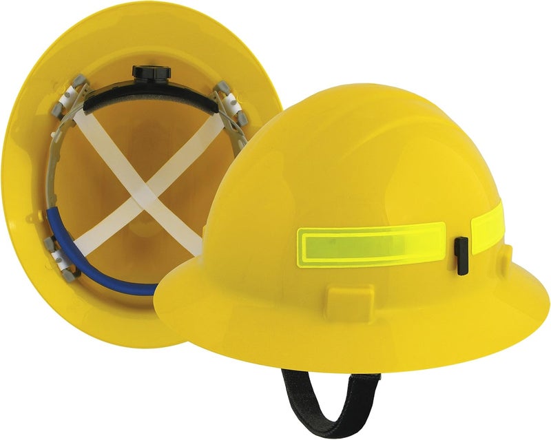 ERB 19752 Americana Wildlands Full Brim Hard Hat with Mega Ratchet, Yellow