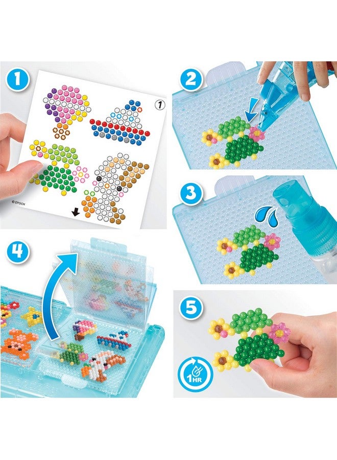 Aquabeads Aquabeads Deluxe Studio - Craft Kit Complete with Over 1300 Solid and Jewel Beads, 2 Flip Trays, Sprayer, Rainbow Bead Pen and Bead Palette Storage Case! - Image 5