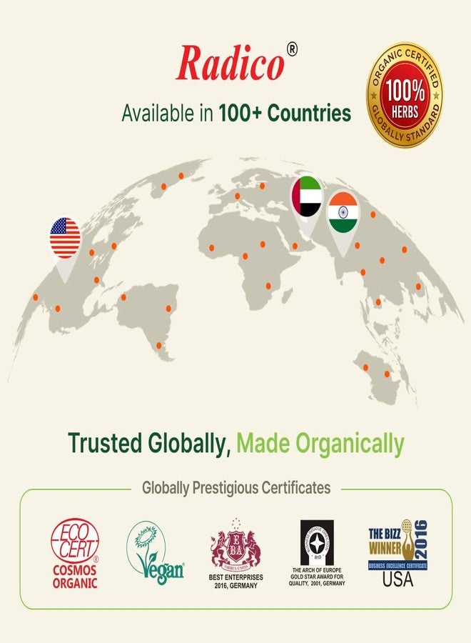 Radico Organic Neem Hair Treatment Powder - 100% Organic, 100% Natural Herbs For Soft, Shiny & Healthy Hair, Repair & Nourish Damaged Hair, Prevents Dandruff & Hair Thinning (200g) Pack of 2 - Image 5