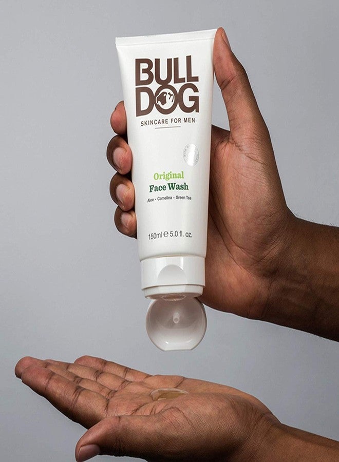 Bulldog Mens Skincare and Grooming Original Face Wash with Aloe, Camelina & Green Tea, 5 Fl. Oz. - Pack of 3 - Image 3