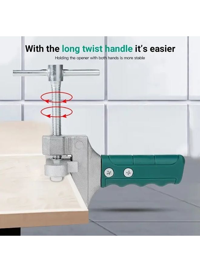 Professional Diamond Tipped Glass Cutter Tile Kit Set 1 Portable Hand Tool Manual Tile Machine - Image 4