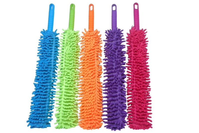 Mobhada Flexible Microfiber Cleaning Duster with Extendable Rod for Home Car Fan Dusting Home Office Cleaning Tools Color May Vary - Image 2