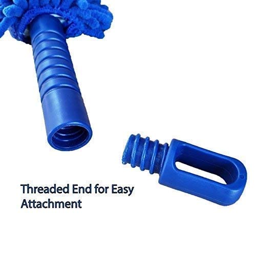 Mobhada Flexible Microfiber Cleaning Duster with Extendable Rod for Home Car Fan Dusting Home Office Cleaning Tools Color May Vary - Image 5