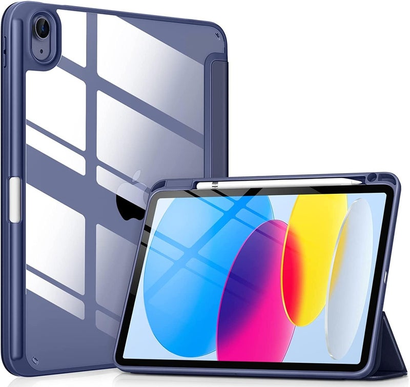 ProElite Case Cover for Apple iPad (A16) 11th/10th Generation (2025/2022), Transparent case Cover with Pencil Holder for iPad 11th/10th Gen 2025/2022, Dark Blue - Image 1
