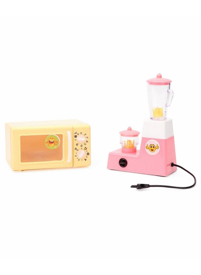 RATNA'S - 2 In 1 Combo Mixer And Oven Kids Toy Appliances. Let Your Child Play With The Toy Appliances And Enjoy. (Assorted Colours) - Image 1