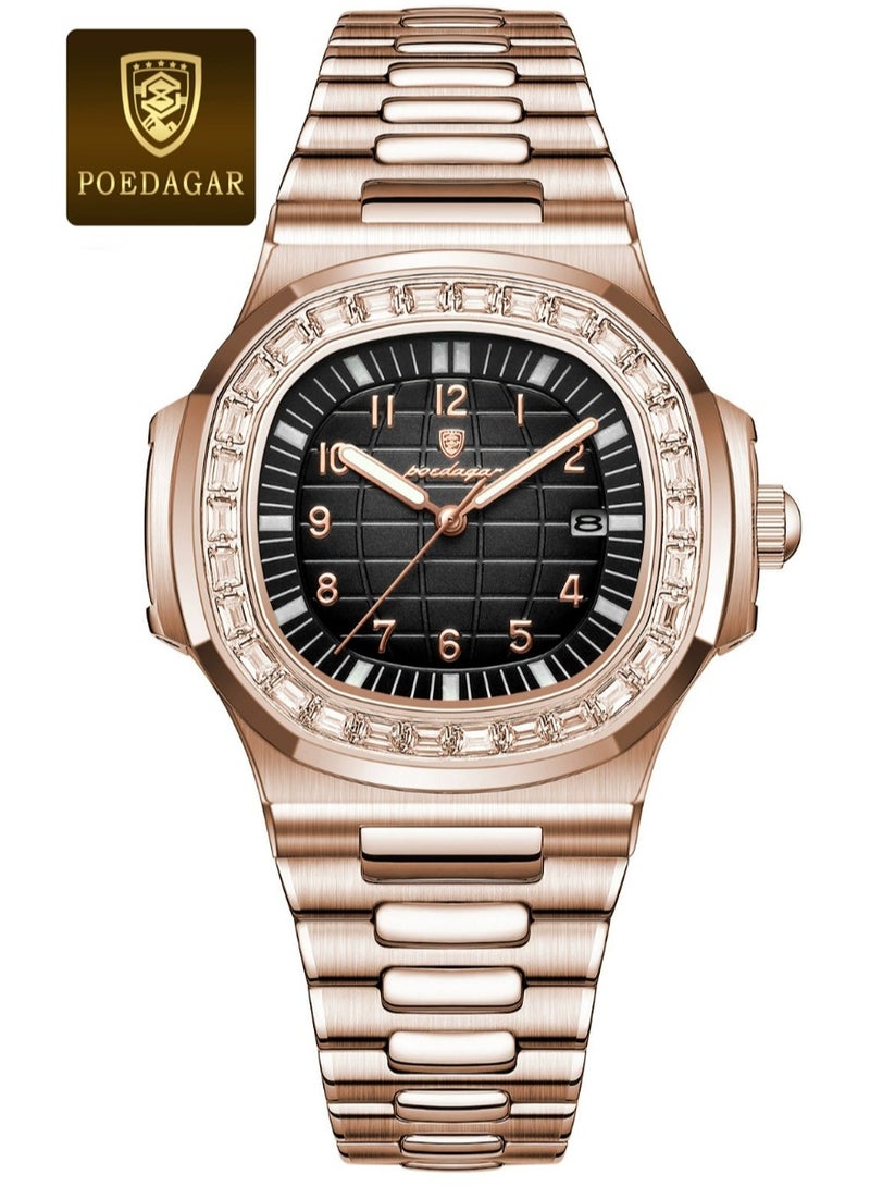 POEDAGAR Man Watch Waterproof Luminous Men's Watch Quartz- 38mm - Image 1