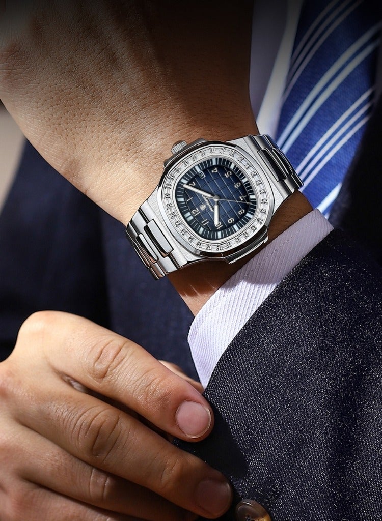 POEDAGAR Man Watch Waterproof Luminous Men's Watch Quartz- 38mm - Image 2