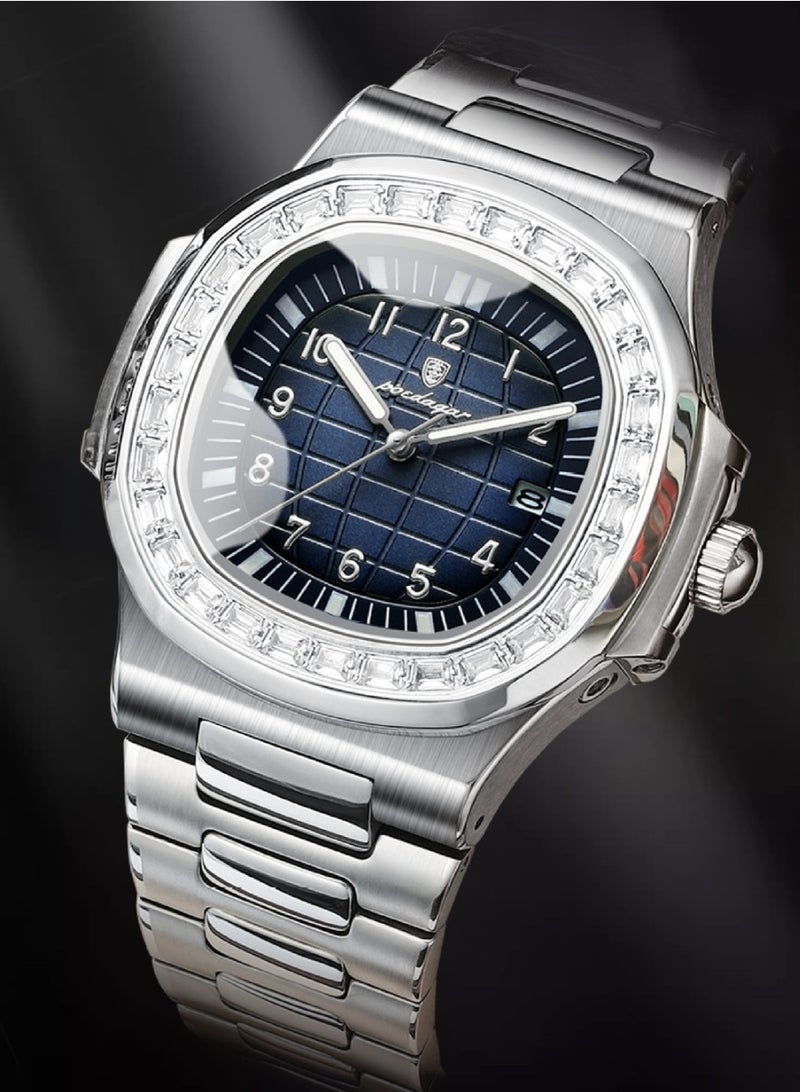 POEDAGAR Man Watch Waterproof Luminous Men's Watch Quartz- 38mm - Image 3