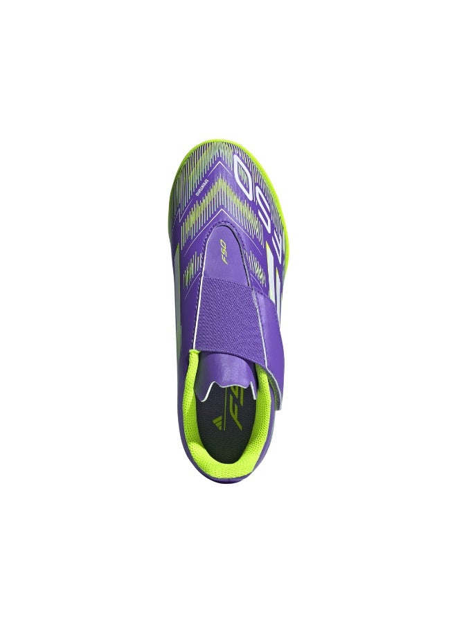 Adidas F50 Club Hook-and-Loop Turf Boots Kids - Pure Russet/White - Image 2
