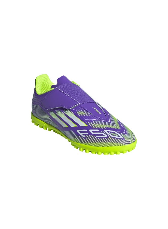 Adidas F50 Club Hook-and-Loop Turf Boots Kids - Pure Russet/White - Image 5