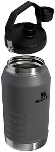 Stanley Stanley Iceflow Fast Flow Jug | Recycled Stainless Steel Water Tumbler | Keeps Drink Cold and Iced for Hours | Easy Carry Handle | 64 OZ | Charcoal  - Image 1
