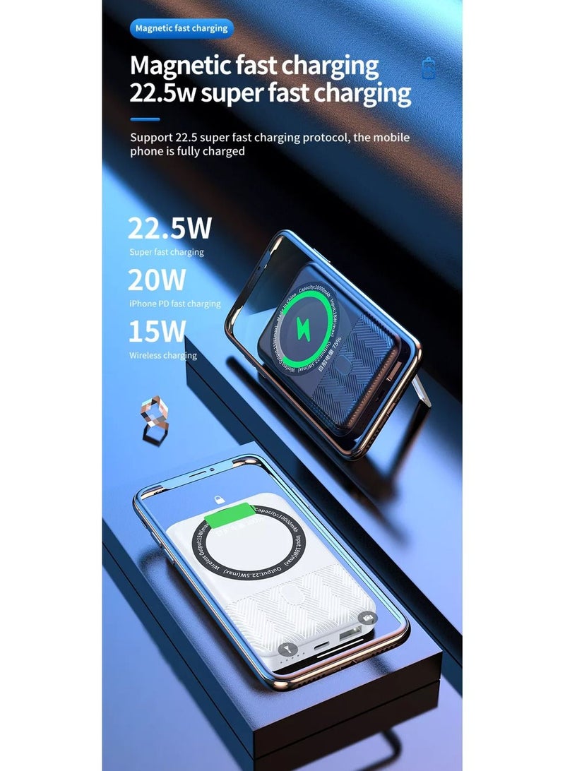 Raxoom CRONY H19 USB Super charge+Wireless Fast Charge MAG Power Bank 20000mAh 15W Magnetic Wireless Power Banks - Image 5