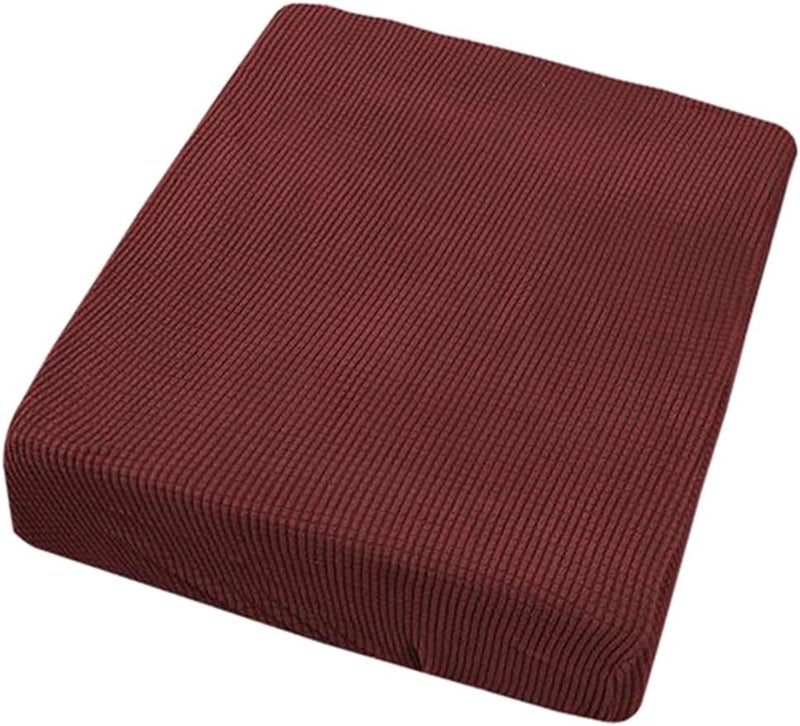klarako Red Stretch Sofa Seat Cushion Covers Couch Slipcover - 1 Seater - Image 4