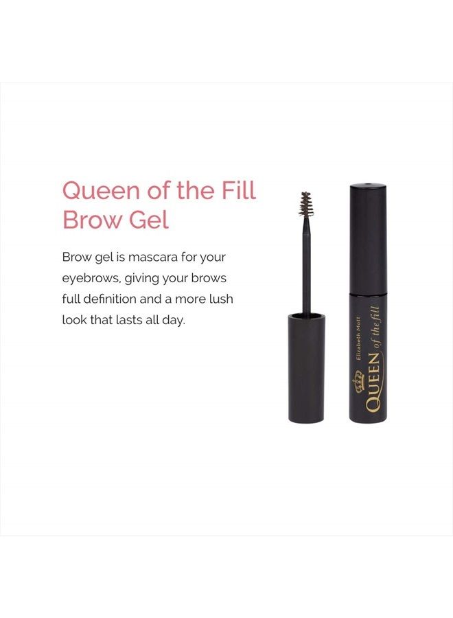 Elizabeth Mott Eyebrow Gel Makeup - Queen of the Fill Brow Tint and Filler - Brush to Fill in Eyebrows and Cover Gray Hairs - Cruelty Free - Blonde, 4g - Image 1