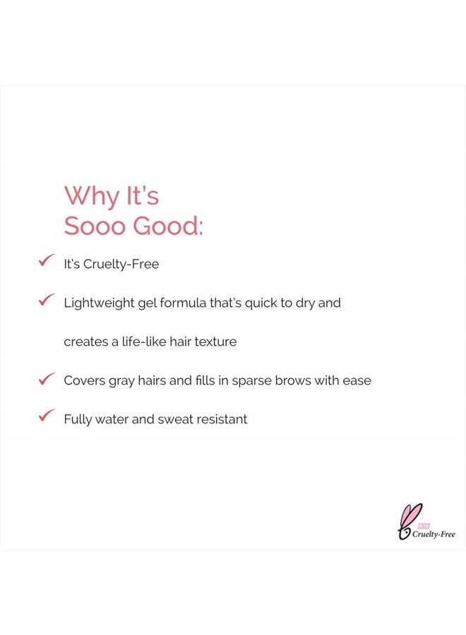 Elizabeth Mott Eyebrow Gel Makeup - Queen of the Fill Brow Tint and Filler - Brush to Fill in Eyebrows and Cover Gray Hairs - Cruelty Free - Blonde, 4g - Image 5