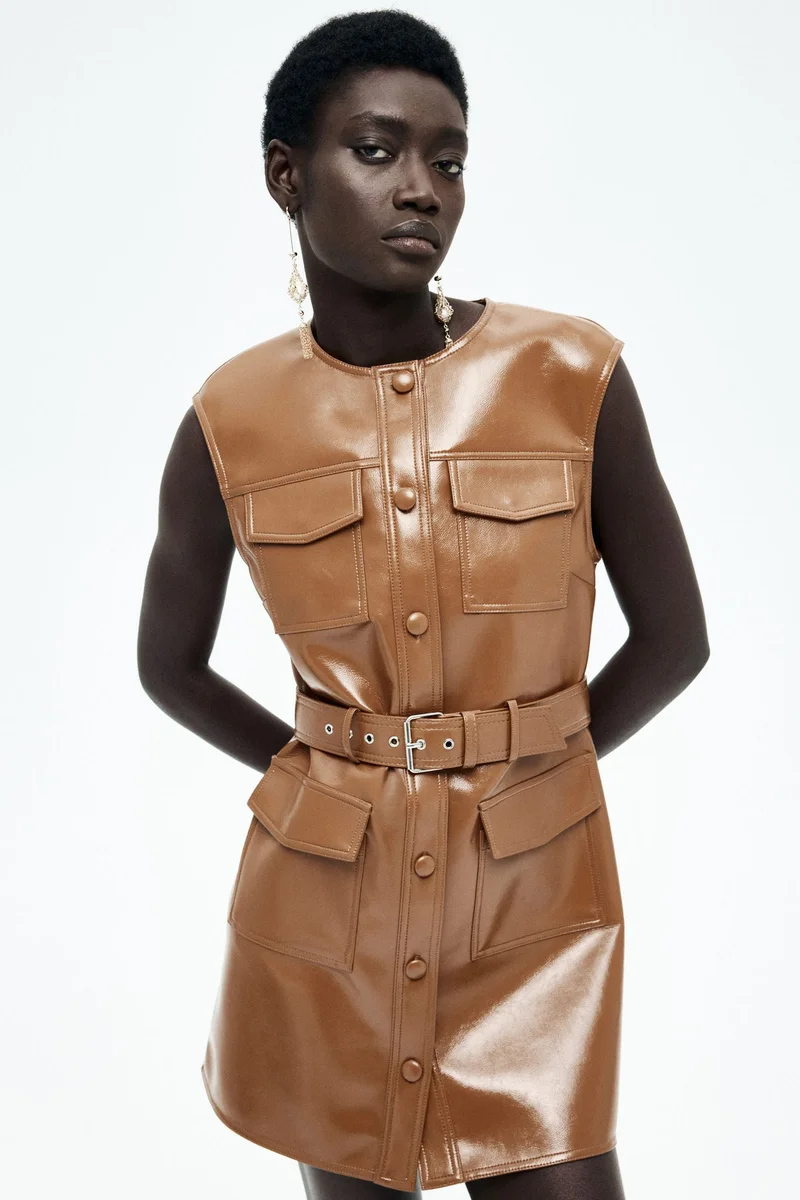 H&M Coated cargo dress