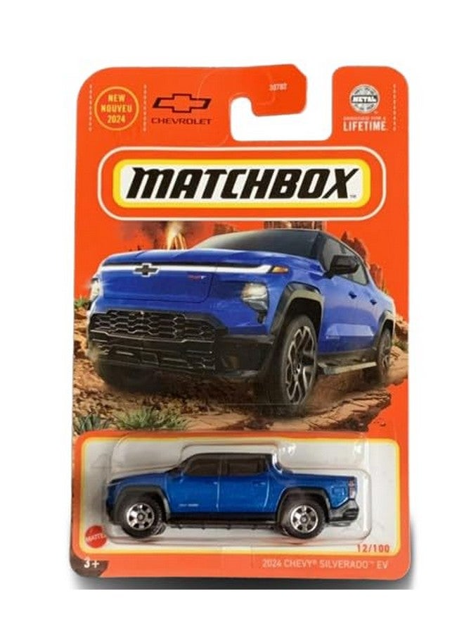 MATCHBOX Matchbox 2024 Chevy Silverado EV, 1:64 Scale, Blue, 12/100 