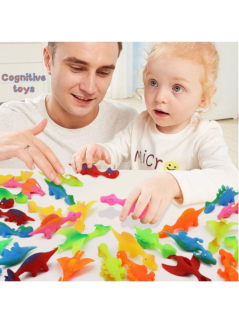 30 Pcs Slingshot Dinosaur Finger Toys, Catapult Toys Cute Shapes MultiColors Stretchy for Flying Games Birthdays and Party Favors - Image 3