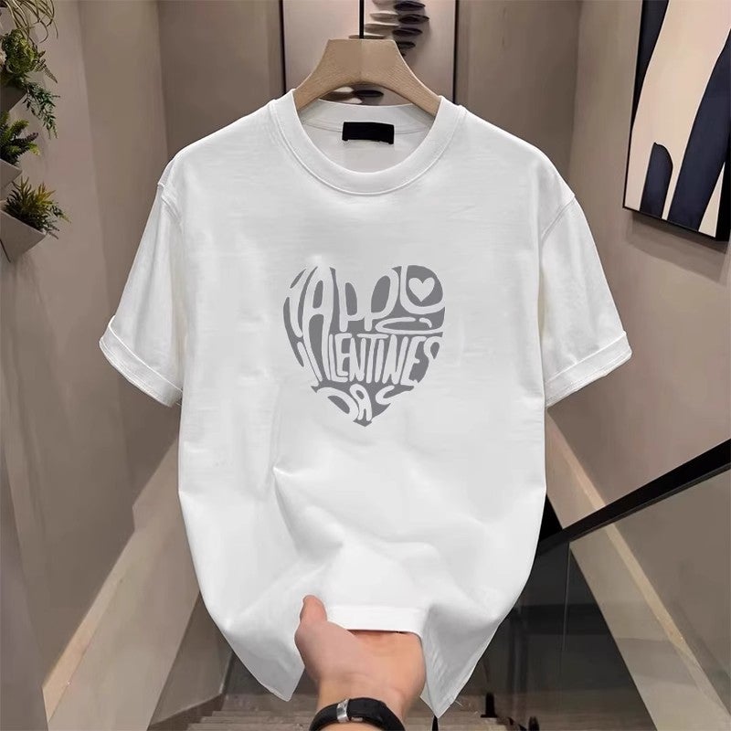 Heavyweight Pure Cotton Japanese-Style Half-Sleeve T-Shirt For Men, Loose Retro Short-Sleeve Men'S Summer Printed Round Neck Ins Trendy Brand Tee - Image 4