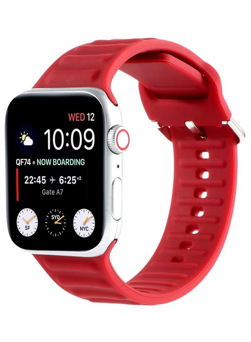 Zaboon Sport Band Compatible with Apple Watch 42mm 44mm 45mm 49mm, Soft Silicone Strap for Women & Men