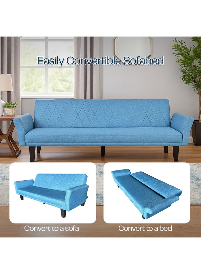 ROTAI ROTAI Zayana Sofa Bed with 2-Year Warranty | Convertible 3-Seater Sofa to Bed | High-Density Foam | Premium Soft Fabric Upholstery | Strong Base Support | Spacious Folding Sofa | - Image 5