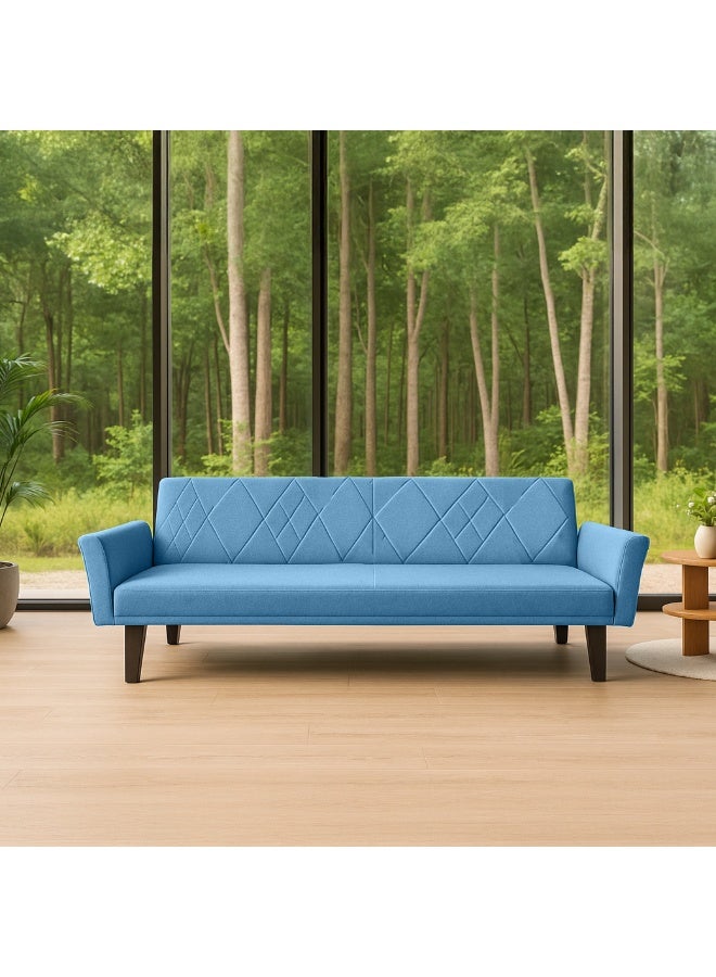 ROTAI ROTAI Zayana Sofa Bed with 2-Year Warranty | Convertible 3-Seater Sofa to Bed | High-Density Foam | Premium Soft Fabric Upholstery | Strong Base Support | Spacious Folding Sofa | - Image 4