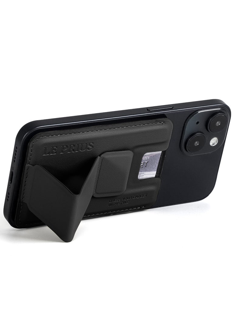 Le Prius Bengal Series, Magnetic Card Holder With Grip And Extendable Smart stand - Image 4