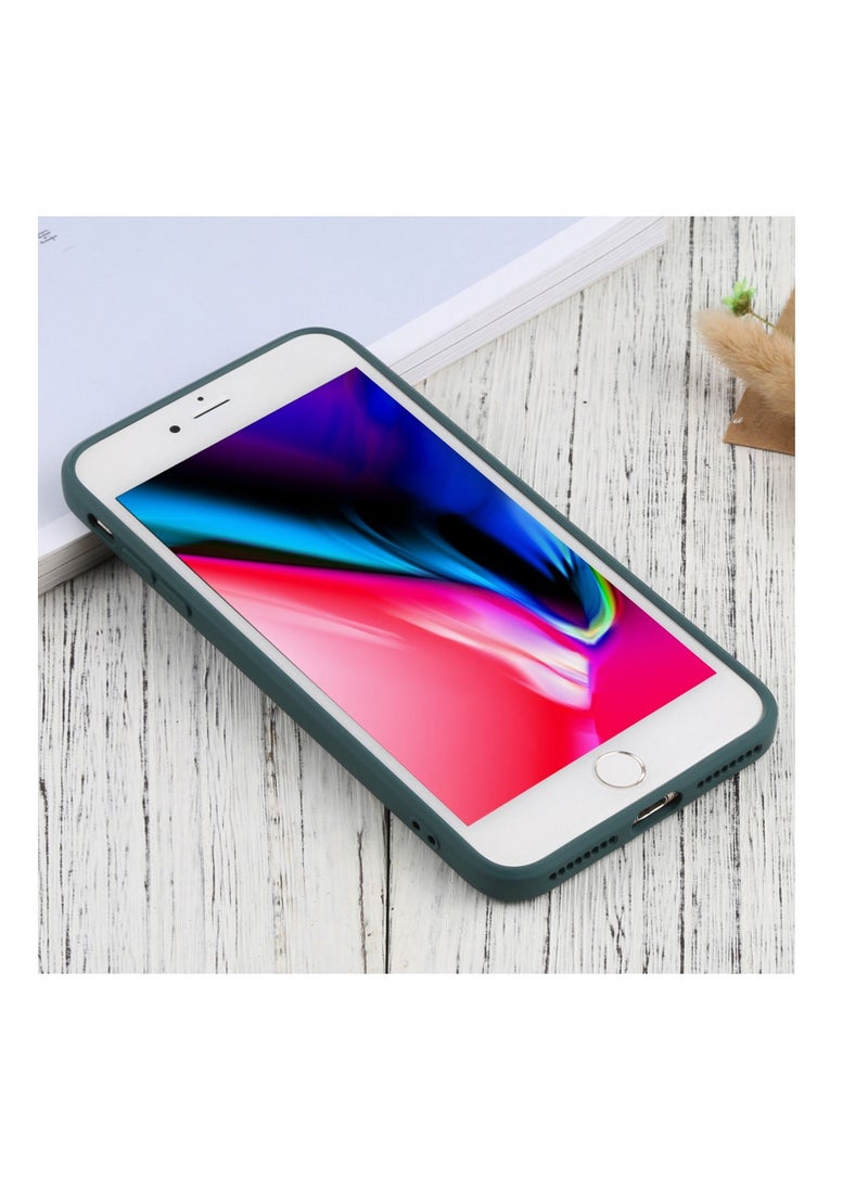 Generic - Silicone back cover MagSafe compatible with iPhone 7 and 8 Green - Image 1