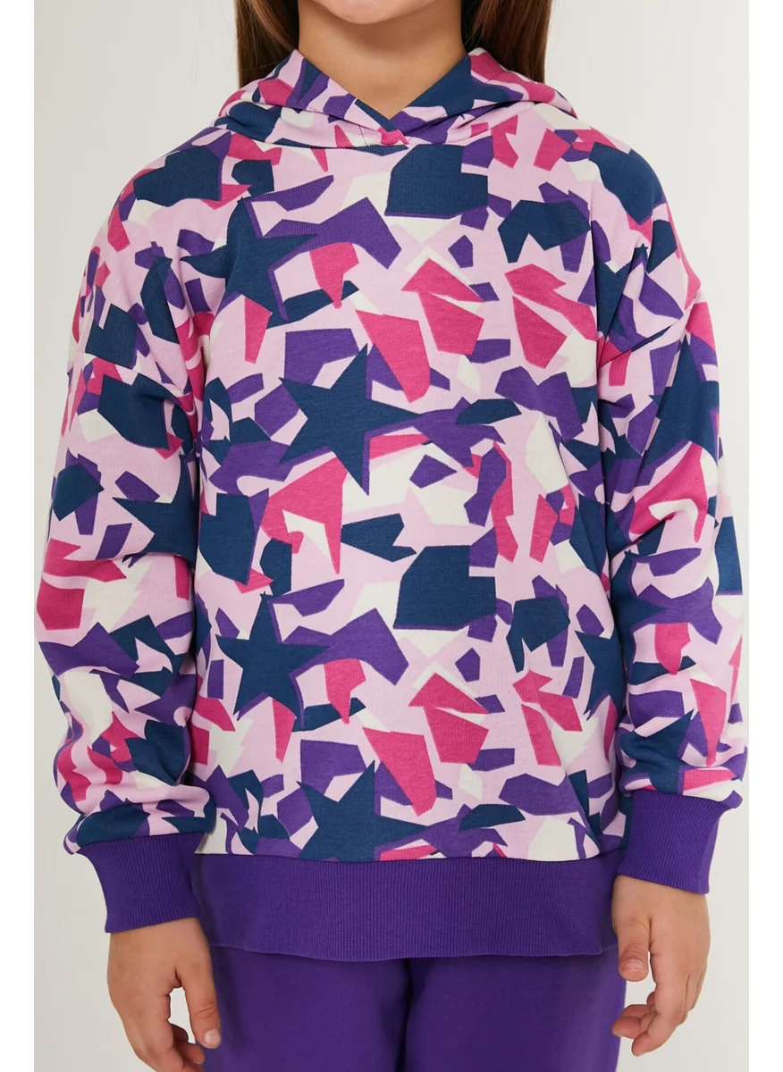RolyPoly Stars Purple Girls' Tracksuit Set