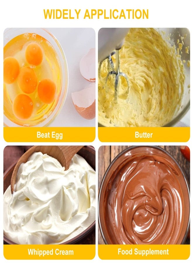 JLiup Egg Beater, Hand Easy Whisk Stainless Steel Hand Push Egg Beater Manual Mixer Blender for Home Kitchen Tool Whisking, Beating & Stirring (10 Inch) - Image 5