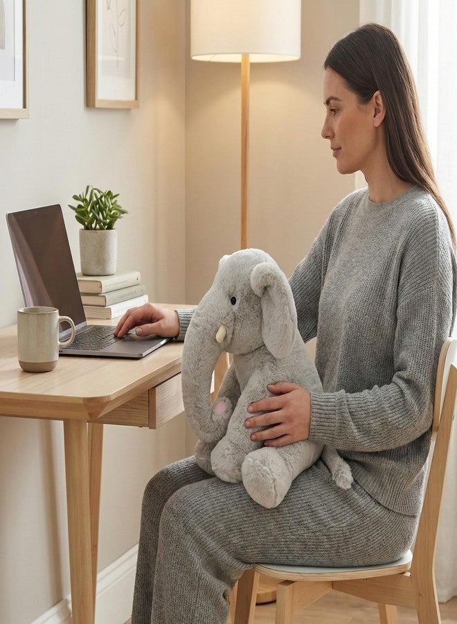WEIGEDU 13" Gray Elephant Stuffed Animal - Plush Toy for Boys, Girls, Kids, Baby Shower, Bedtime, Birthday - Image 4