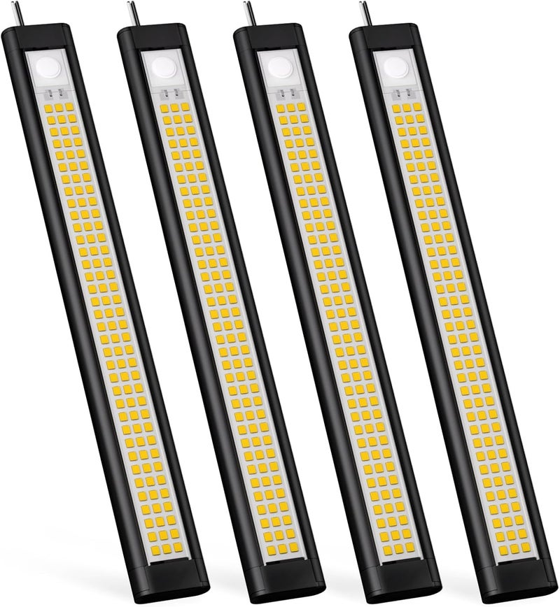 GZV 12V LED Light Strip, 12V Light Bar, Enclosed Trailer Lights, 12V LED Light for RV Interior, String Lights for Trailer, Track, Van, RV(4Pack, 4000K, Black) - Image 1