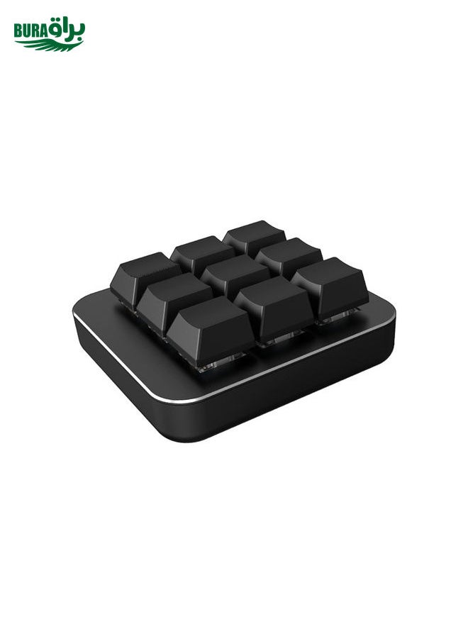 BURAQ - Vaydeer JP1011 9-Keys Mechanical Keyboard Mini Portable Custom Keyboard, Cable Length: 1m - Image 1