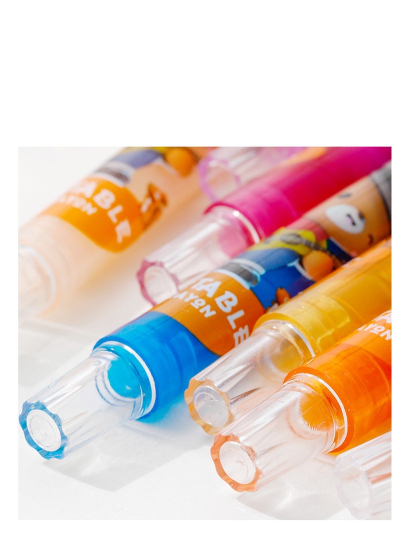 Deli Wax crayons Deli EC223-12 round. with a rotating mechanism 12 colors. - Image 2