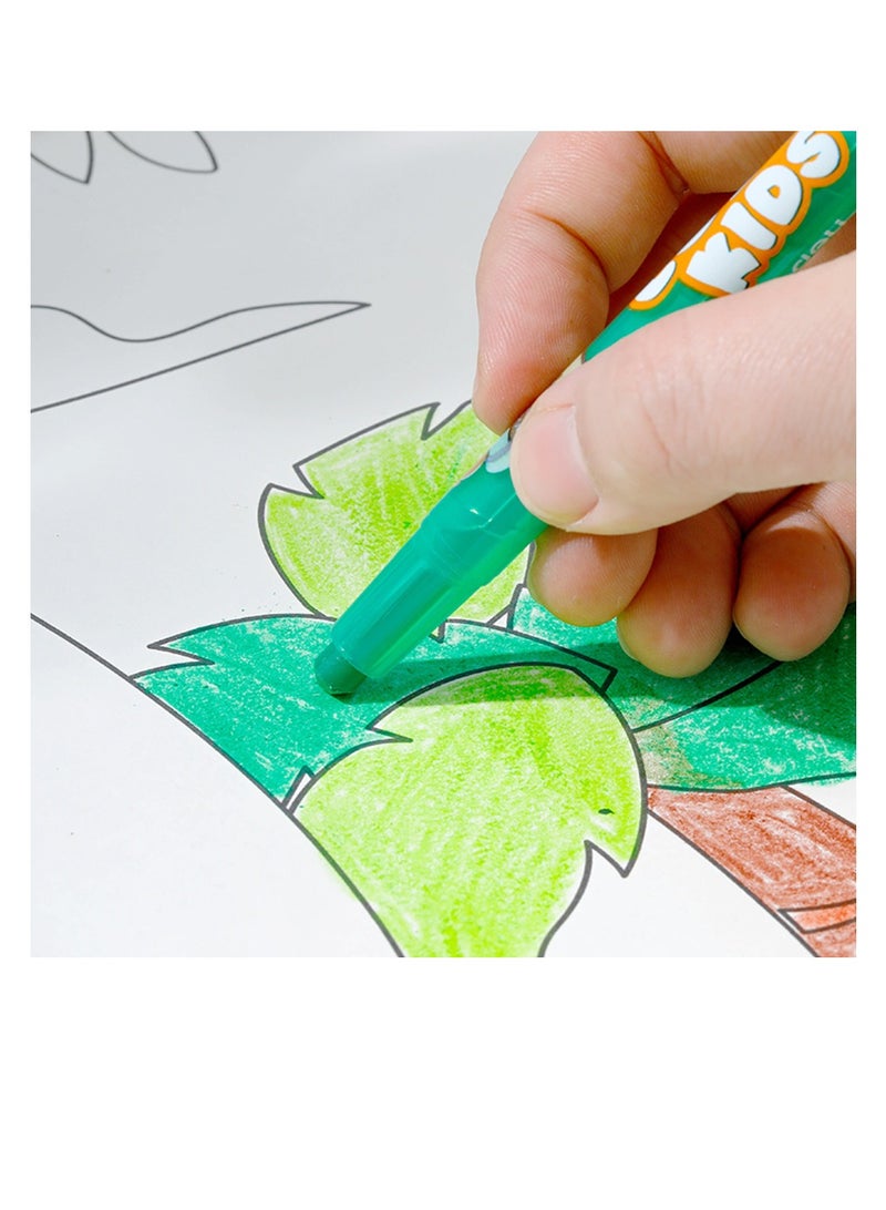 Deli Wax crayons Deli EC223-12 round. with a rotating mechanism 12 colors. - Image 4