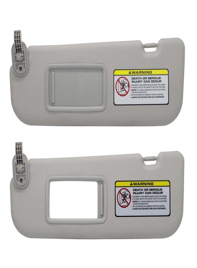 NHILES Left Driver Side Sun Visor Replacement Compatible with Hyundai Elantra 2011 2012 2013 2014 2015 Replace# 852103X000TX Colour Gray - Image 5
